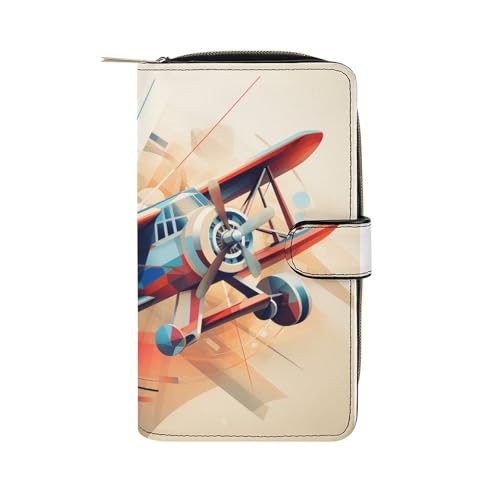 ducanll Damen-Geldbörse mit mehreren Kartenfächern und Handyfach, Gleitmuster, 19.7cm length, 11cm width, 3.5cm thickness von ducanll