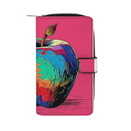 ducanll Damen-Geldbörse mit mehreren Kartenfächern und Handyfach, Graffiti-Stil, 19.7cm length, 11cm width, 3.5cm thickness von ducanll