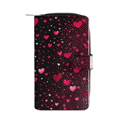 ducanll Damen-Geldbörse mit mehreren Kartenfächern und Handyfach, Künstlerische Romantik, 19.7cm length, 11cm width, 3.5cm thickness von ducanll