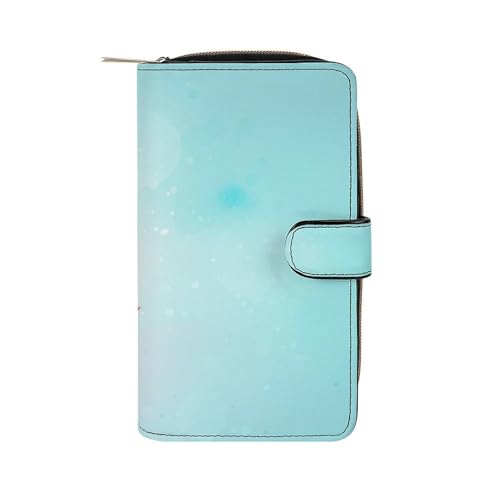 ducanll Damen-Geldbörse mit mehreren Kartenfächern und Handyfach, Lotus Silhouette, 19.7cm length, 11cm width, 3.5cm thickness von ducanll