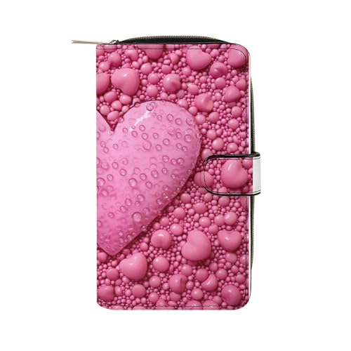 ducanll Damen-Geldbörse mit mehreren Kartenfächern und Handyfach, Love Bubbles, 19.7cm length, 11cm width, 3.5cm thickness von ducanll