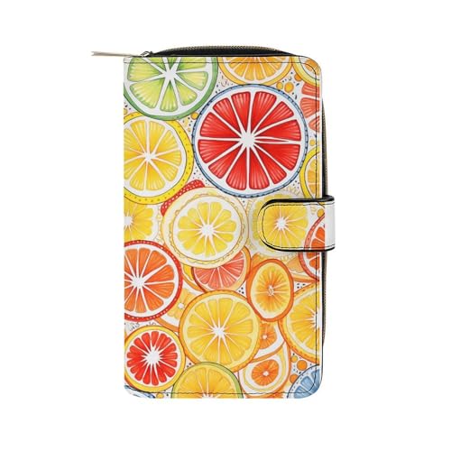 ducanll Damen-Geldbörse mit mehreren Kartenfächern und Handyfach, Nahtlose Textur, 19.7cm length, 11cm width, 3.5cm thickness von ducanll