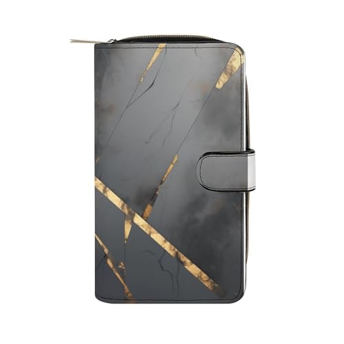 ducanll Damen-Geldbörse mit mehreren Kartenfächern und Handyfach, Nahtloses Streifenmuster, 19.7cm length, 11cm width, 3.5cm thickness von ducanll