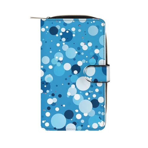 ducanll Damen-Geldbörse mit mehreren Kartenfächern und Handyfach, Pokal Dot Symmetrie-Muster, 19.7cm length, 11cm width, 3.5cm thickness von ducanll