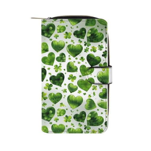 ducanll Damen-Geldbörse mit mehreren Kartenfächern und Handyfach, St. Patrick's Day, 19.7cm length, 11cm width, 3.5cm thickness von ducanll