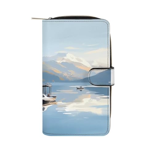 ducanll Damen-Geldbörse mit mehreren Kartenfächern und Handyfach, abstrakt, 19.7cm length, 11cm width, 3.5cm thickness von ducanll