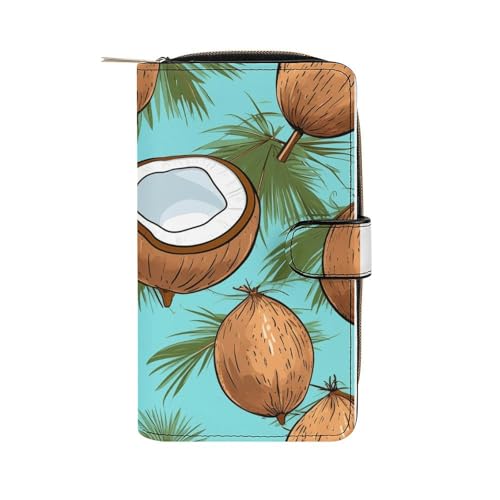 ducanll Damen-Geldbörse mit mehreren Kartenfächern und Handyfach, coconut, 19.7cm length, 11cm width, 3.5cm thickness von ducanll