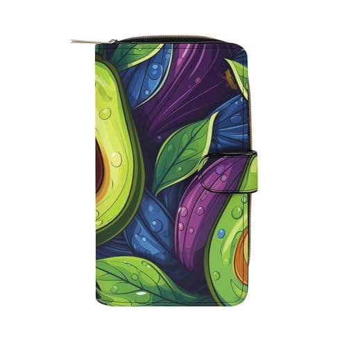 ducanll Damen-Geldbörse mit mehreren Kartenfächern und Handyfach, fruit, 19.7cm length, 11cm width, 3.5cm thickness von ducanll