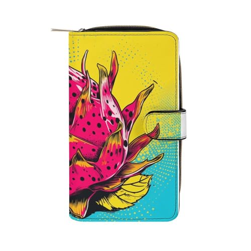 ducanll Damen-Geldbörse mit mehreren Kartenfächern und Handyfach, fruit, 19.7cm length, 11cm width, 3.5cm thickness von ducanll