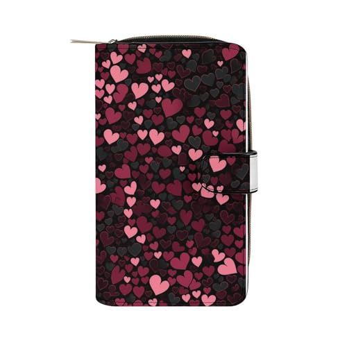 ducanll Damen-Geldbörse mit mehreren Kartenfächern und Handyfach, love, 19.7cm length, 11cm width, 3.5cm thickness von ducanll