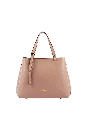 dulcey Women's Schultertasche aus Leder, ROSA von dulcey