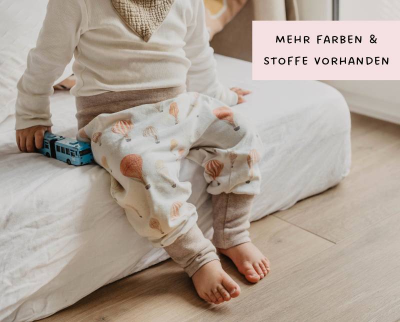 Pumphose Babyhose Hose Baby Kind Kleinkind Junge Mädchen Sommer Jersey Zitronen Ballons Regenbogen Tiere Teddy Punkte von dunicheri