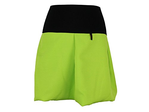 dunkle design Ballonrock Mini in Zwei Längen - Farbe nach Wahl (45cm Apfelgrün Schwarz, M 40/42) von dunkle design