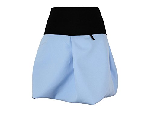 dunkle design Ballonrock Mini in Zwei Längen - Farbe nach Wahl (45cm Hellblau Schwarz, S 36/38) von dunkle design