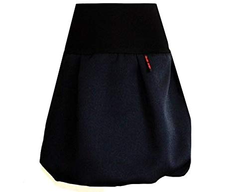 dunkle design Ballonrock Rock A Linie Grau Schwarz (DE/NL/SE/PL, Numerisch, 36, 38, Regular, Regular, Schwarz) von dunkle design