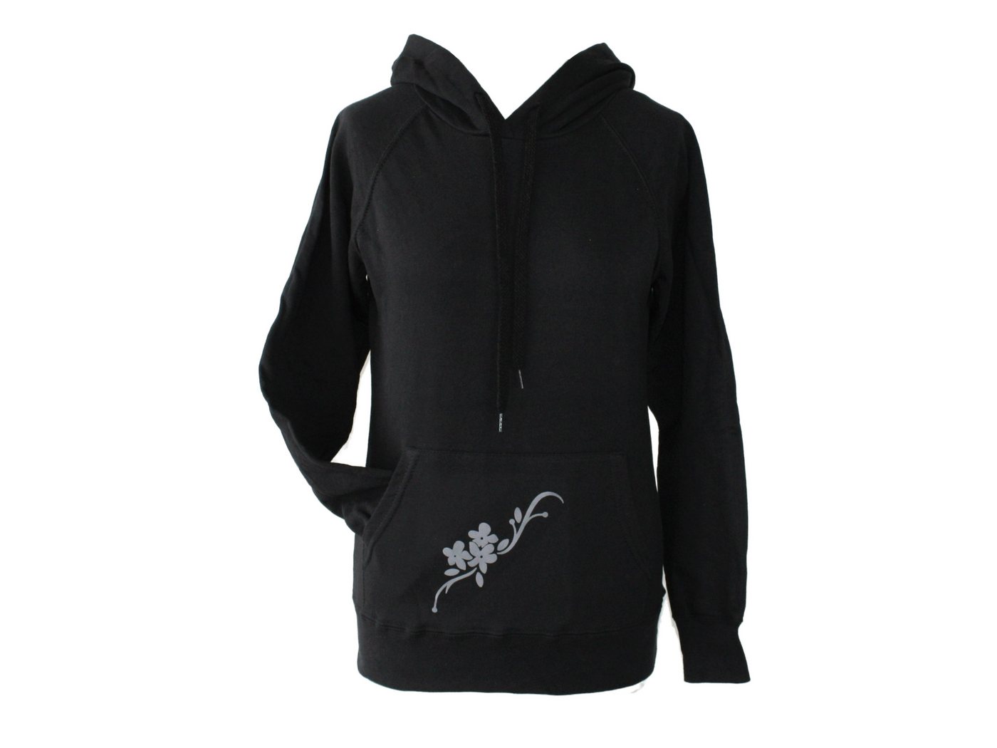 dunkle design Hoodie Flockdruck Farben nach Wahl Bauchtasche von dunkle design