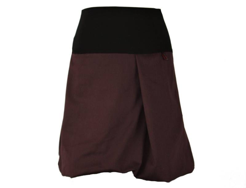 dunkle design Jeansrock Ballonrock 51cm Uni oder mit Muster elastischer Bund von dunkle design