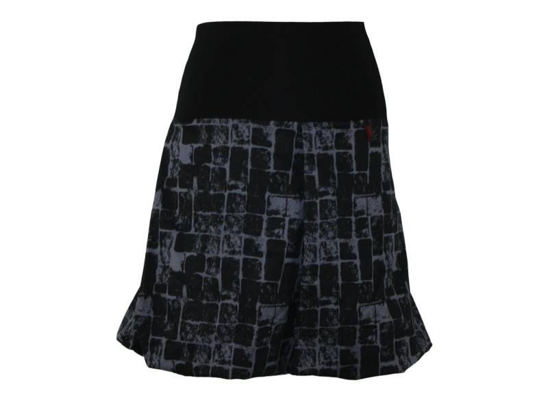 dunkle design Jeansrock Ballonrock 51cm Uni oder mit Muster elastischer Bund von dunkle design