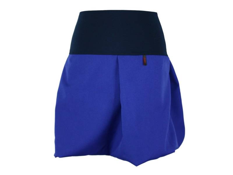 dunkle design Minirock Ballonrock Blau Marine Lila Türkis Mini elastischer Bund von dunkle design