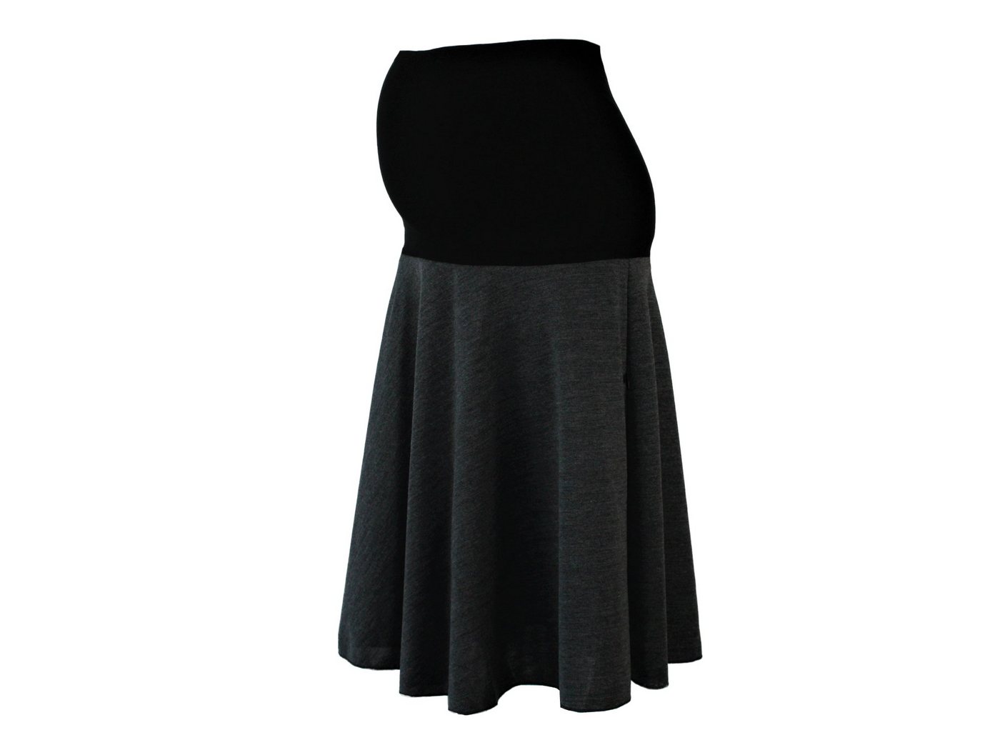 dunkle design Umstandsrock Strick Grau oder Schwarz Wadenlang elastischer Bund dunkle design Umstandsrock Strick Grau oder Schwarz Wadenlang elastischer Bund von dunkle design