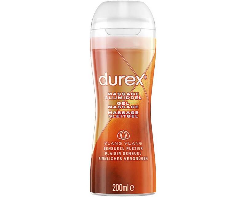 durex Gleit- und Massagegel Play 2in1 Ylang-Ylang, Flasche mit 200ml, 1-tlg., sinnliches Massage & Gleitgel zur Anwendung am ganzen Körper von durex