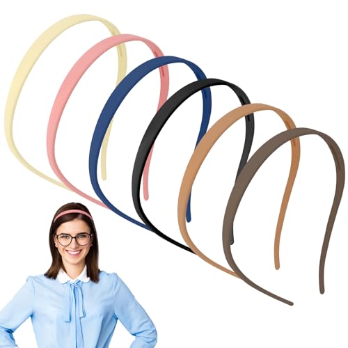 dusaniyali 6 Stück Zickzack Haarreif Damen Haarreifen Damen Dünn Mattes Finish Rutschfest Haarreif Zacken Elegant Haarreifen Mädchen Damen für Brillenträger Sonnenbrille Alltag von dusaniyali