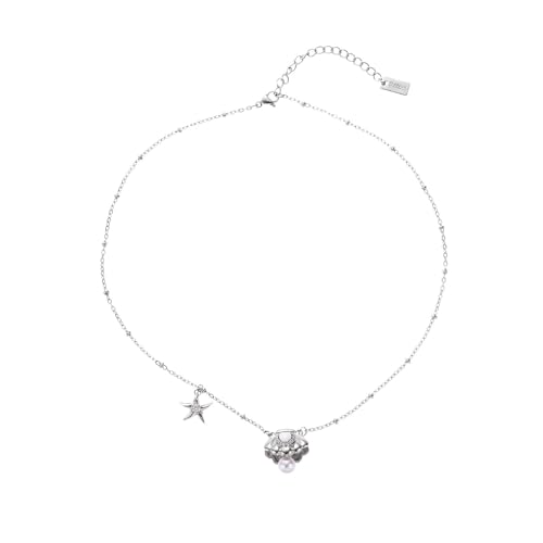dwxnauixl Chain Damen Kette Textured Necklace For Kette Herz Halskette Damen Silber Herzkette Silber Damen Schmuck Collier Damen von dwxnauixl