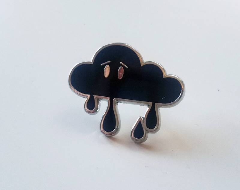 Inky The Cloud Emaille Pin Inky The Cloud Emaille Pin von dxpcreative