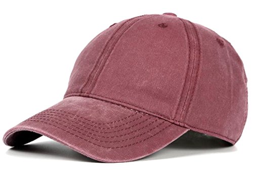 dy_mode Baseball Cap Baumwolle Schirmmütze Mütze Kappe im Used Style - C026 (C026-Altrot) von dy_mode