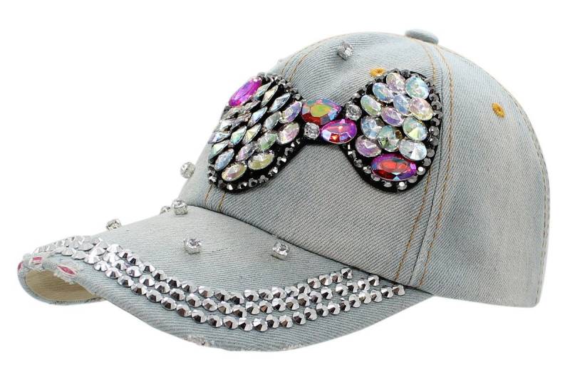dy_mode Baseball Cap Damen Baseball Cap Mütze Kappe mit Glitzer Schirmmütze Sommer One Size von dy_mode
