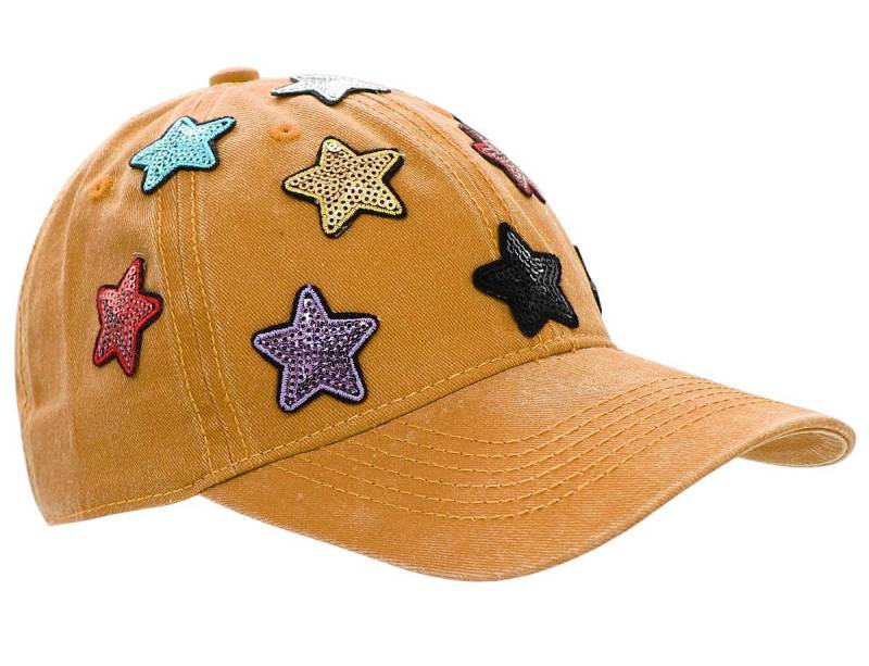 dy_mode Baseball Cap Damen Basecap mit Pailletten Kappe Baseball Cap Mütze Schirmmütze Bunte Pailletten Sternchen von dy_mode