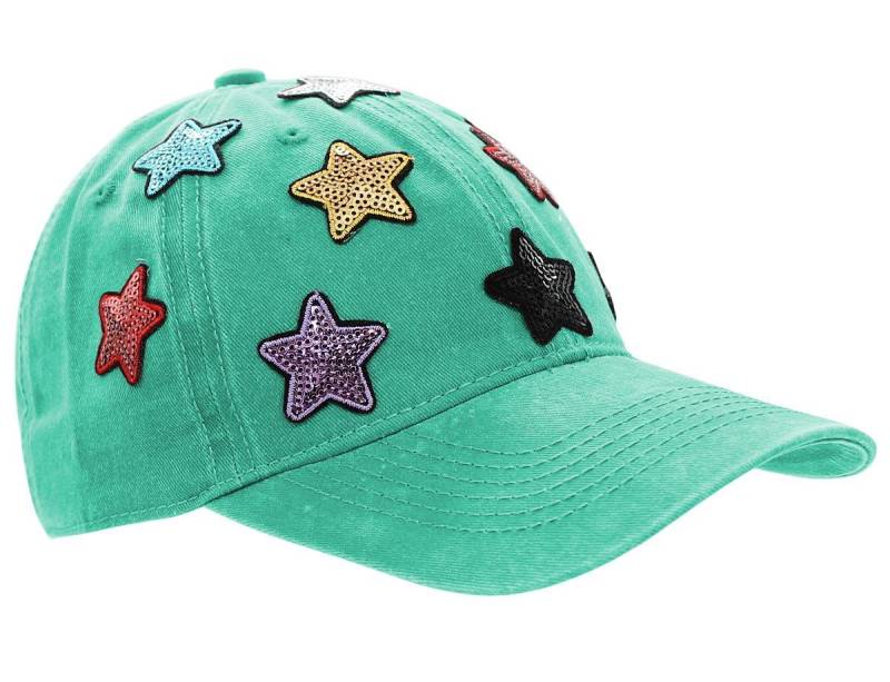 dy_mode Baseball Cap Damen Basecap mit Pailletten Kappe Baseball Cap Mütze Schirmmütze Bunte Pailletten Sternchen von dy_mode