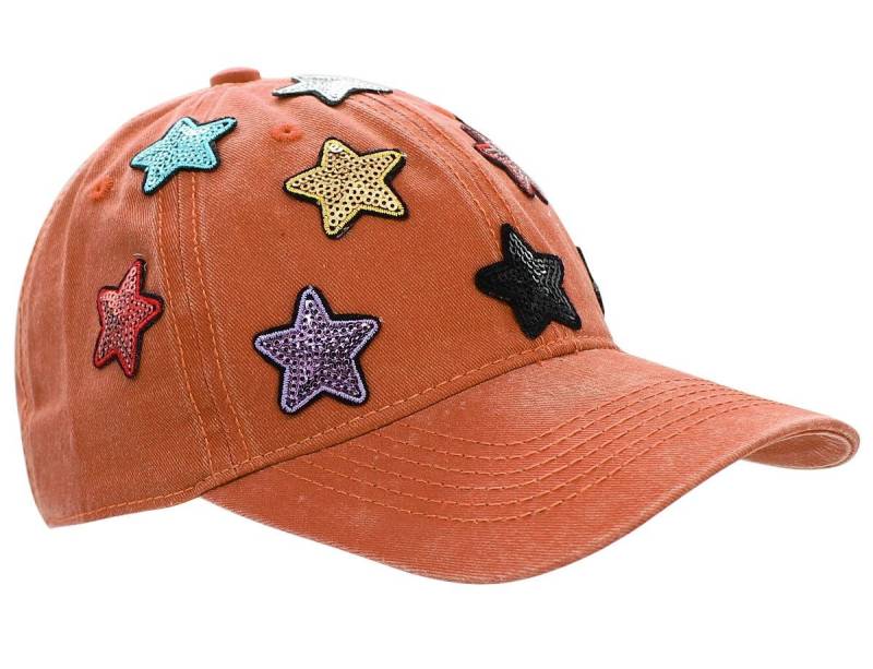 dy_mode Baseball Cap Damen Basecap mit Pailletten Kappe Baseball Cap Mütze Schirmmütze Bunte Pailletten Sternchen von dy_mode