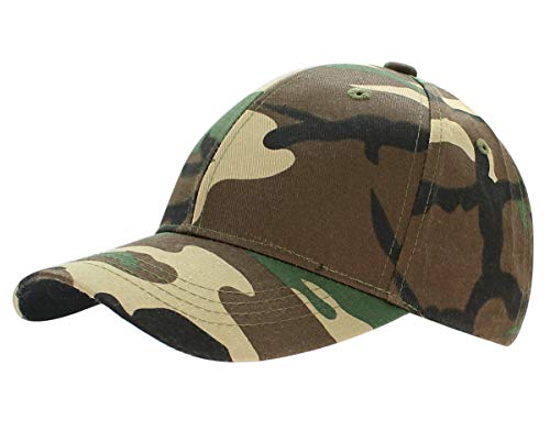 dy_mode Basecap Unisex Kappe Army Muster Camouflage Damen Herren Baseball Cap Mütze - K105 (K105-ArmyDunkel) von dy_mode