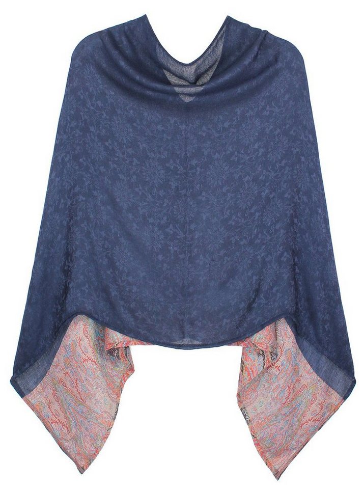 dy_mode Blusenponcho Eleganter Damen Poncho Geblümt Leichter Cape Sommerponcho Paisley Muster von dy_mode