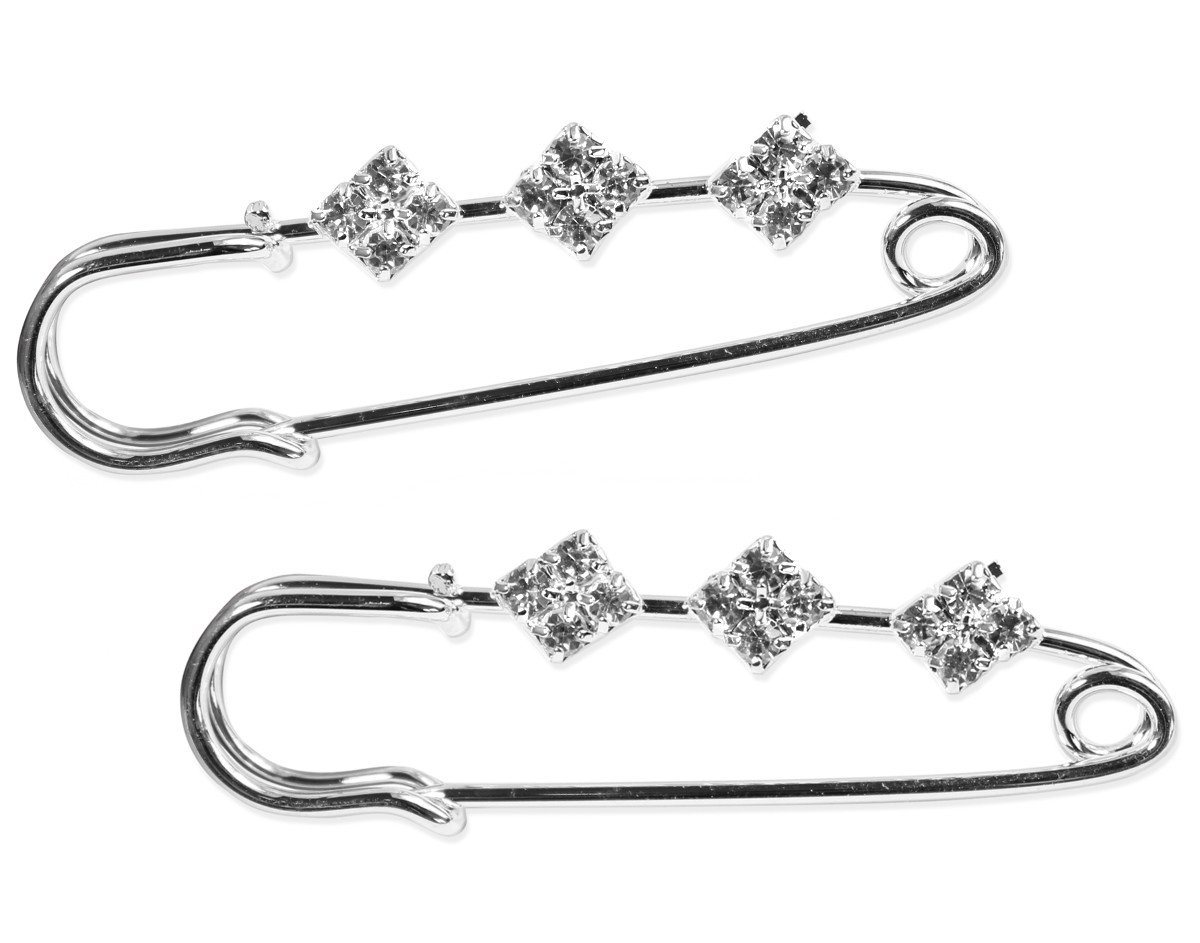 dy_mode Broschen Set Großer Brosche Anstecknadel mit Strass Steinchen in 2er Pack, mit Strass dy_mode Broschen Set Großer Brosche Anstecknadel mit Strass Steinchen in 2er Pack, mit Strass von dy_mode