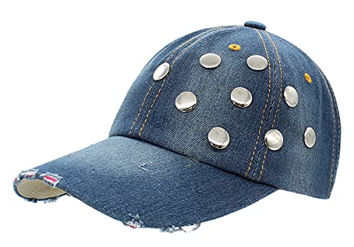 dy_mode Damen Basecap Kappe Baseball Cap Mütze mit Glitzer -K002-011 (K207-ShineButtons) von dy_mode