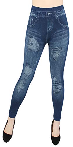 dy_mode Damen Thermo Leggings/Thermo Jeggings mit Innenfutter Teddyfleece Damen Thermo Leggins - Gr. 36-42 - WL026-027 (40/42 - L/XL, WL047) von dy_mode