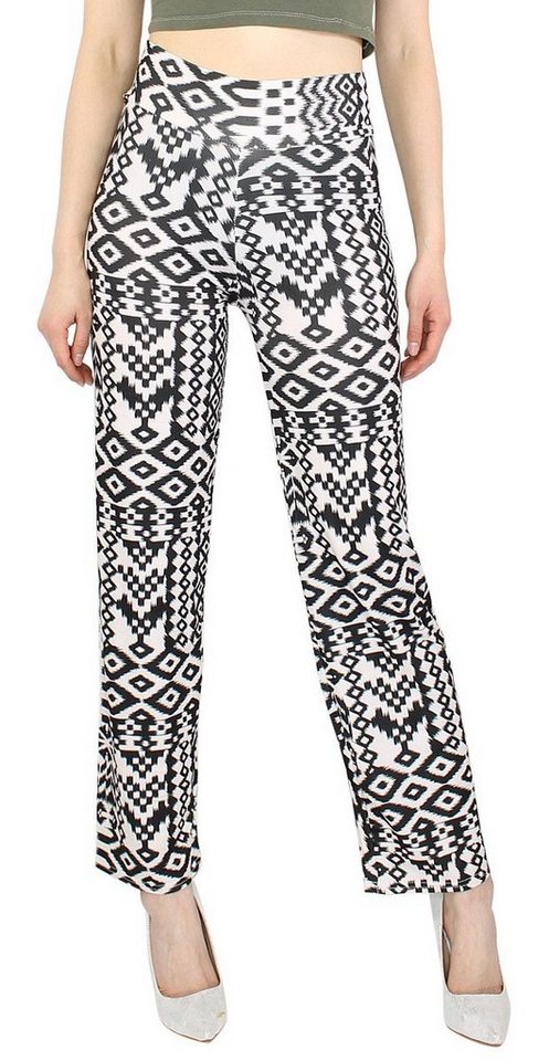dy_mode Dancehose Damen Dancepants High Waist Stoffhose Straight Leg Leggings Bunt mit elastischem Bund von dy_mode