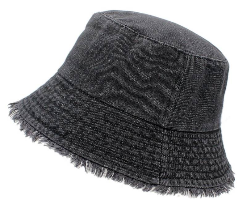 dy_mode Fischerhut Trendiger Damen Bucket Hat - Stylischer Fischerhut Sonnenhut mit Fransen von dy_mode