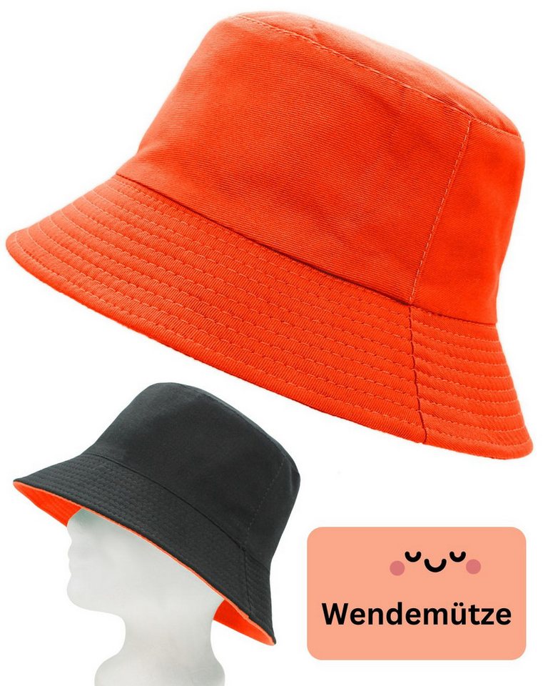 dy_mode Fischerhut Unisex Bucket Hat Herren Anglerhut Fischerhut Damen Mütze Wendemütze Wende Mütze von dy_mode