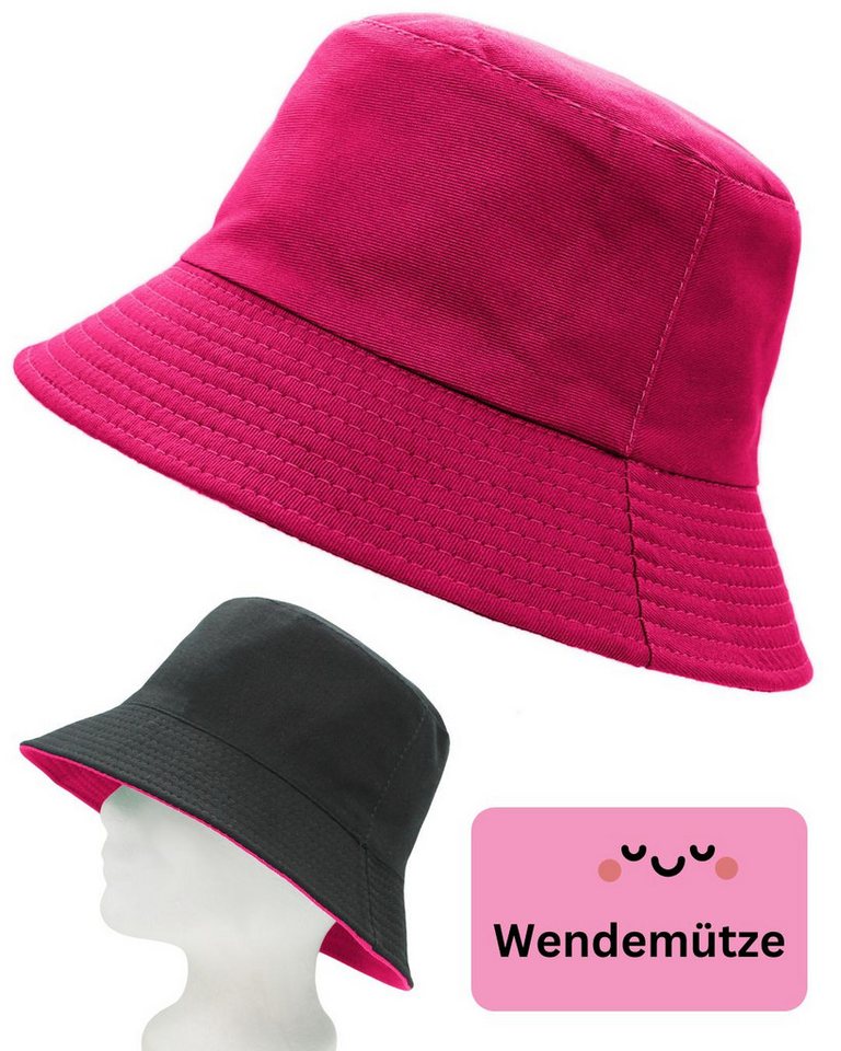dy_mode Fischerhut Unisex Bucket Hat Herren Anglerhut Fischerhut Damen Mütze Wendemütze Wende Mütze von dy_mode