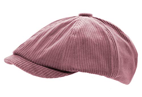 dy_mode Flatcap Damen Herren Schiebermütze Kappe Schirmmütze Unisex Mütze - BM127 (BM127-Rosé) von dy_mode