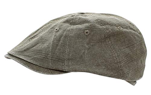 dy_mode Flatcap Herren Damen Schiebermütze Kappe Schirmmütze Vintage Look - BM201 (BM201-Vintagegrün) von dy_mode