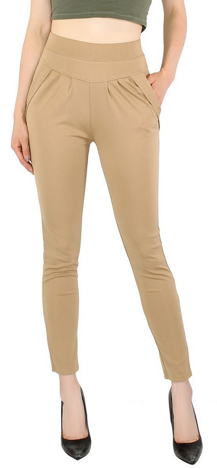dy_mode Haremshose/Jodhpur-Hose Damen Jogpants / Haremshose leichte High-Waist Schlupfhose in Unifarbe, mit elastischem Bund dy_mode Haremshose/Jodhpur-Hose Damen Jogpants / Haremshose leichte High-Waist Schlupfhose in Unifarbe, mit elastischem Bund von dy_mode