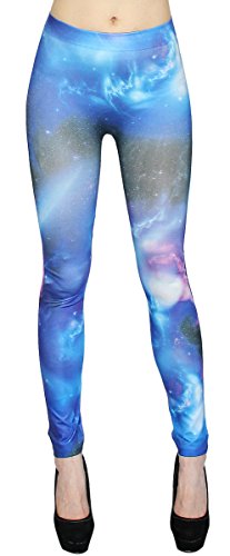 dy_mode Leggings Damen Galaxy Graffiti Muster - JLG062-063 (JL063) von dy_mode