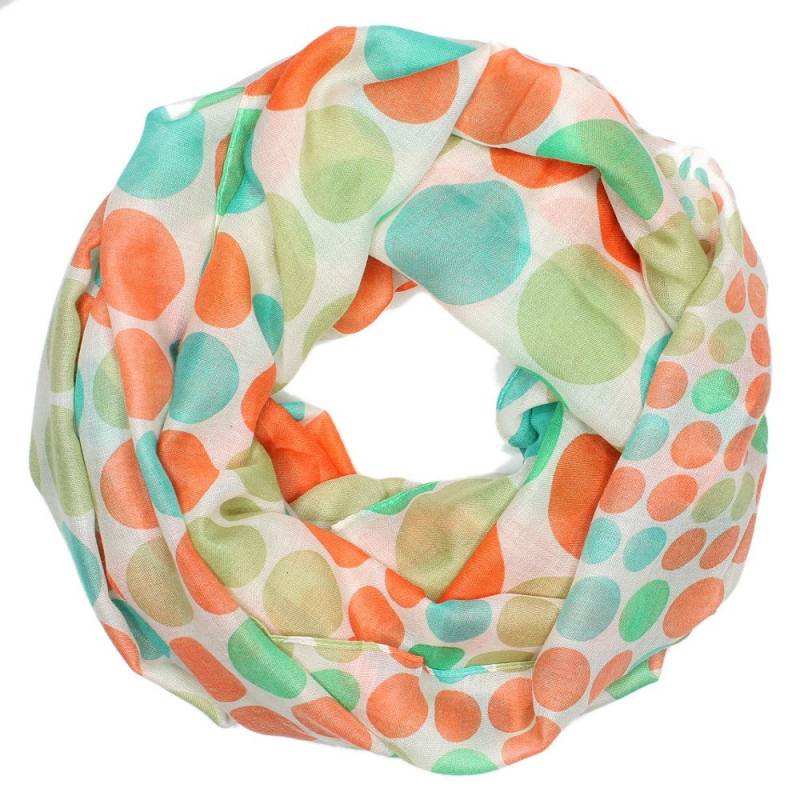 dy_mode Loop Bunter Loopschal Gepunktet für Damen Schlauchschal in Polka Dots, bunte Punkte von dy_mode