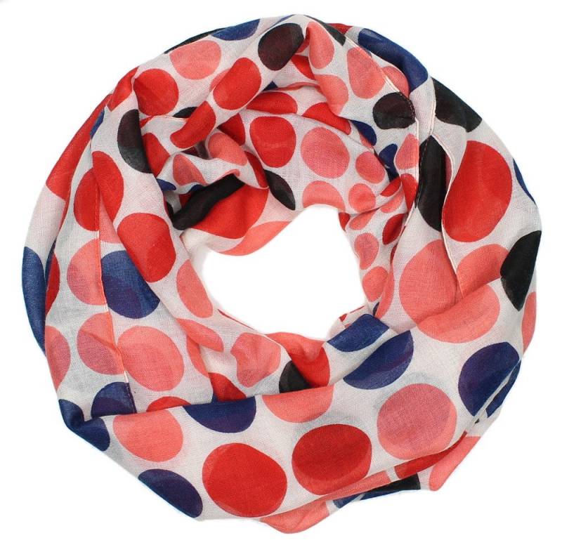 dy_mode Loop Bunter Loopschal Gepunktet für Damen Schlauchschal in Polka Dots, bunte Punkte von dy_mode