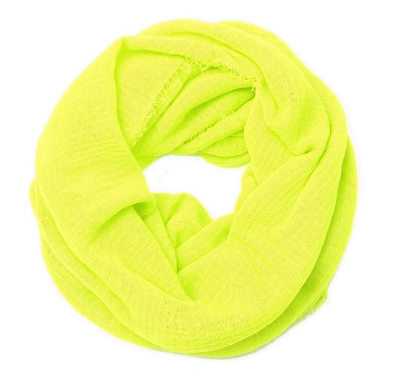 dy_mode Loop Damen Loop Schal/Schlauchschal/Rundschal in Unifarben Weicher Schal, in Unifarbe von dy_mode