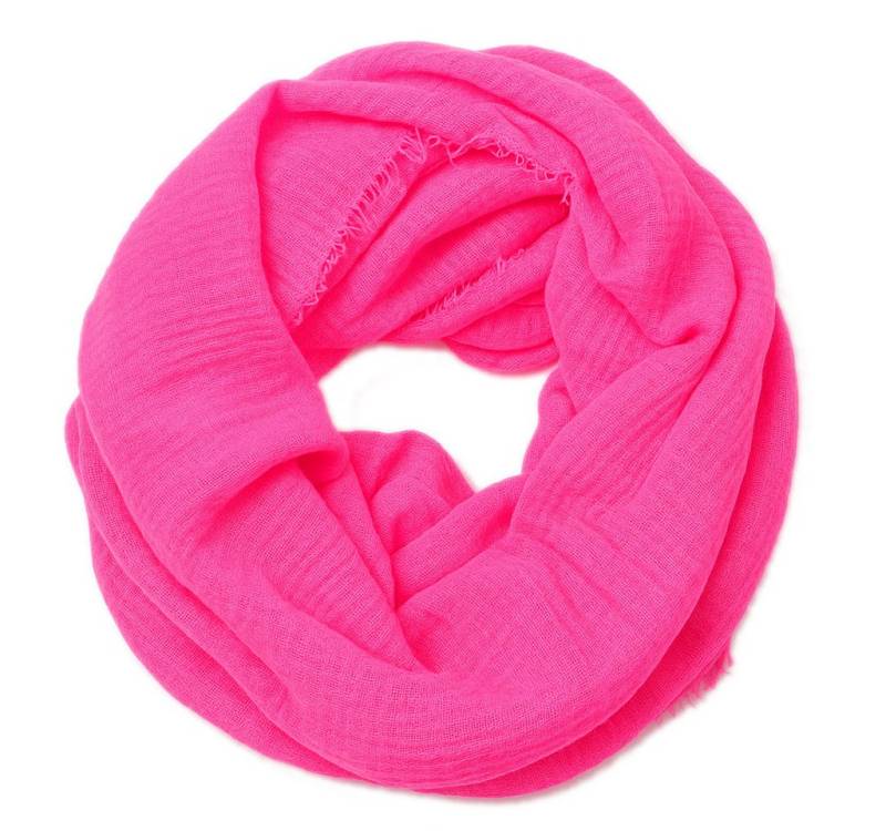 dy_mode Loop Damen Loop Schal/Schlauchschal/Rundschal in Unifarben Weicher Schal, in Unifarbe von dy_mode